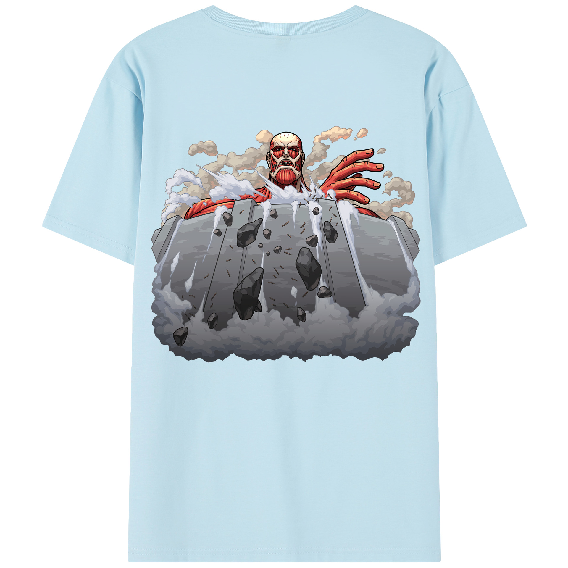 （画像用） 進撃の巨人 Attack on Titan 綿100％半袖Tシャツ（背面プリント）